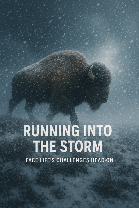 Braving the Storm: The Bison's Unique Strategy and the Life Lessons it Brings